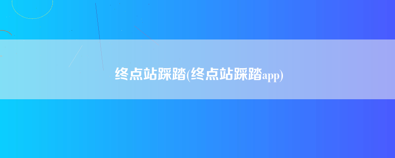 终点站踩踏(终点站踩踏app)