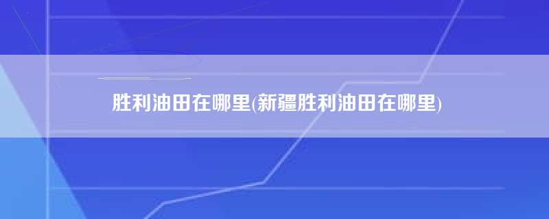 胜利油田在哪里(新疆胜利油田在哪里)