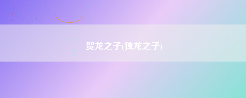 贺龙之子(独龙之子)